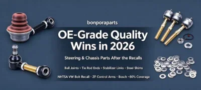 NHTSA Brings the VW Steering-Bolt Recall to U.S. Roads — and ZF Recalls Aftermarket Control Arms: OE-Grade Quality Is 2026 Aftersales Differentiator