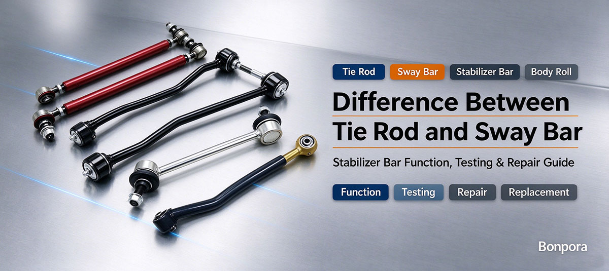 Difference Between Tie Rod and Sway Bar | Stabilizer Bar Function, Testing & Repair Guide | Bonpora