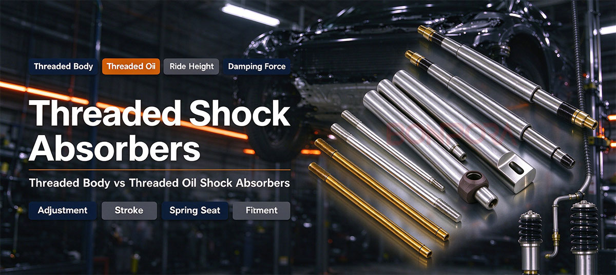 Threaded Shock Absorbers | Threaded Body vs Threaded Oil Shock Absorbers | Bonpora