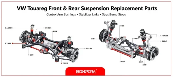 VW Touareg Front & Rear Suspension Replacement Parts | Bonpora Chassis Components