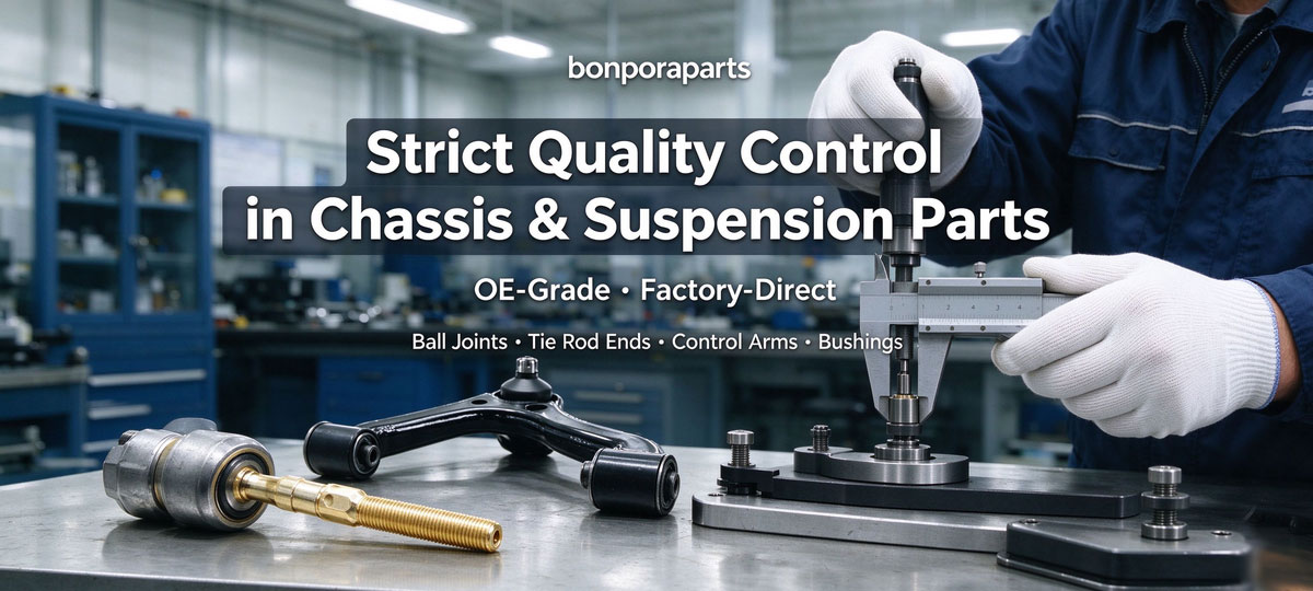 Strict Quality Control in Chassis & Suspension Parts: OE-Grade Factory-Direct Sourcing from Bonpora