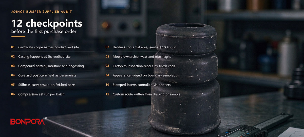 How to Audit a Jounce Bumper Supplier: 12 Checkpoints Before the First PO
