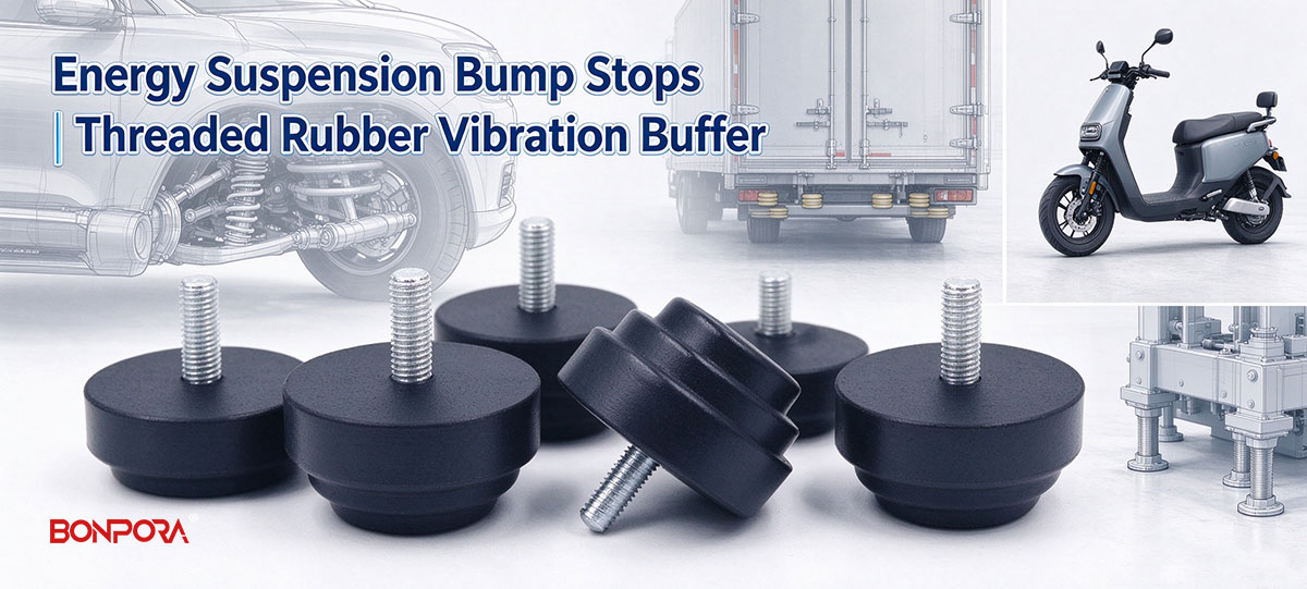 Energy Suspension Bump Stops – Threaded Rubber Shock Absorbing & Anti-Slip Bump Stops